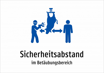 Sicherheitsabstand - im Betäubungsbereich
