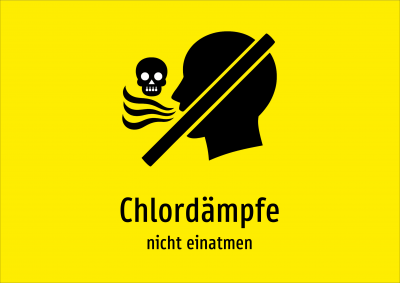 Chlordämpfe - nicht einatmen