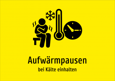 Aufwärmpausen - bei Kälte einhalten