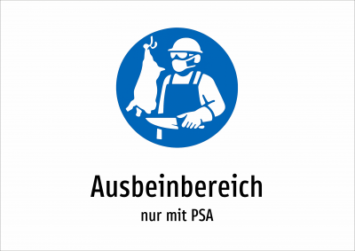 Ausbeinbereich - nur mit PSA