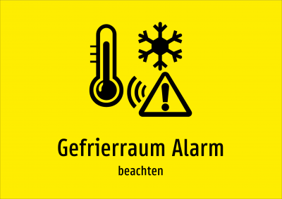 Gefrierraum Alarm - beachten