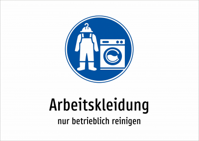 Arbeitskleidung - nur betrieblich reinigen