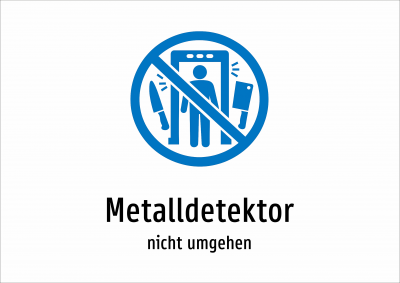 Metalldetektor - nicht umgehen