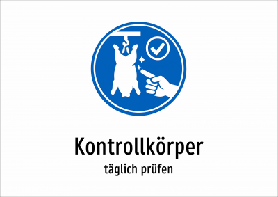 Kontrollkörper - täglich prüfen