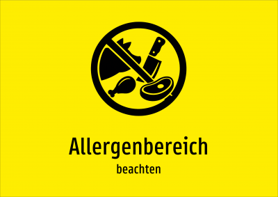 Allergenbereich - beachten
