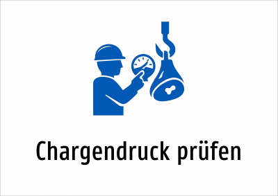 Chargendruck prüfen