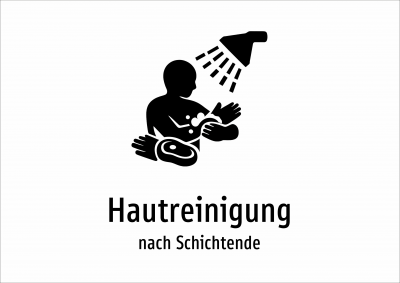 Hautreinigung - nach Schichtende