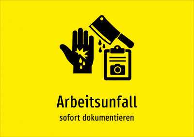 Arbeitsunfall - sofort dokumentieren