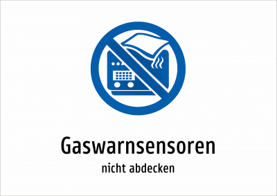 Gaswarnsensoren - nicht abdecken