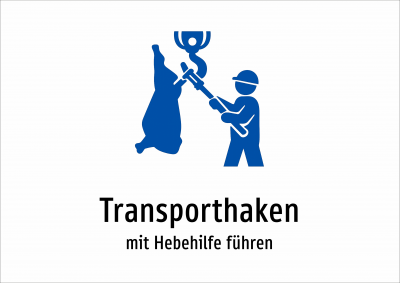 Transporthaken - mit Hebehilfe führen