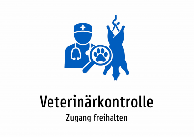 Veterinärkontrolle - Zugang freihalten
