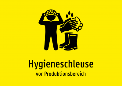 Hygieneschleuse - vor Produktionsbereich