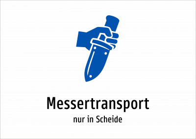 Messertransport - nur in Scheide