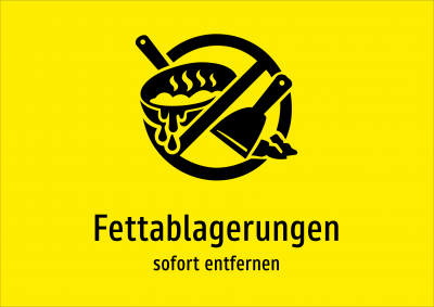Fettablagerungen - sofort entfernen