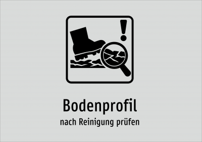Bodenprofil - nach Reinigung prüfen
