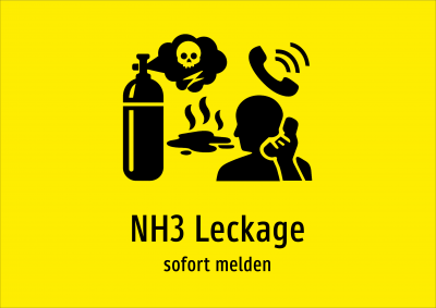 NH3 Leckage - sofort melden