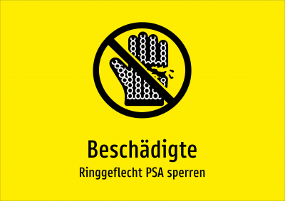 Beschädigte - Ringgeflecht PSA sperren