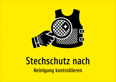 Stechschutz nach - Reinigung kontrollieren