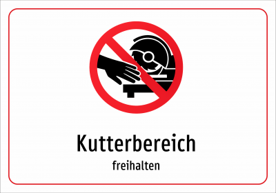 Kutterbereich - freihalten