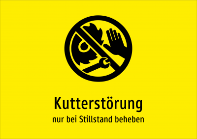 Kutterstörung - nur bei Stillstand beheben