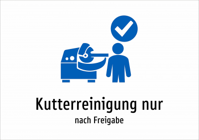 Kutterreinigung nur - nach Freigabe