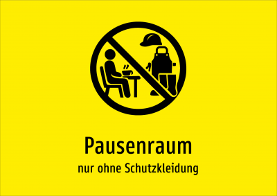 Pausenraum - nur ohne Schutzkleidung