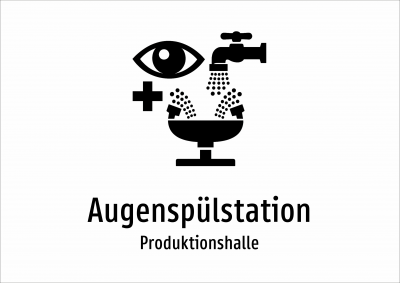 Augenspülstation - Produktionshalle