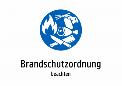 Brandschutzordnung - beachten