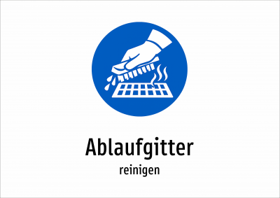 Ablaufgitter - reinigen