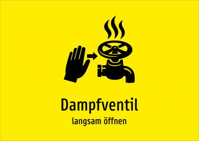 Dampfventil - langsam öffnen