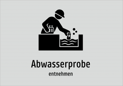 Abwasserprobe - entnehmen