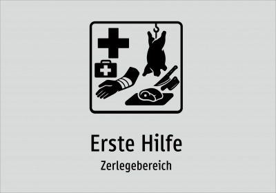 Erste Hilfe - Zerlegebereich