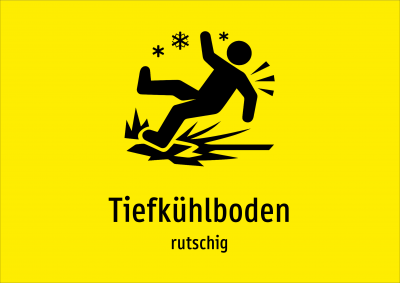 Tiefkühlboden - rutschig