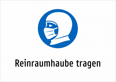 Reinraumhaube tragen