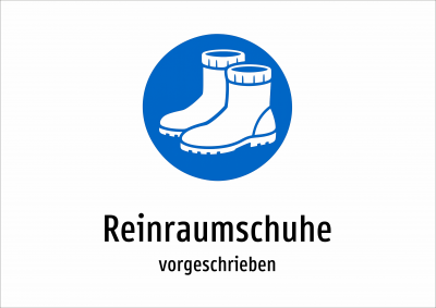 Reinraumschuhe - vorgeschrieben