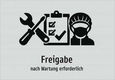 Freigabe - nach Wartung erforderlich