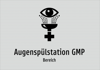 Augenspülstation GMP - Bereich