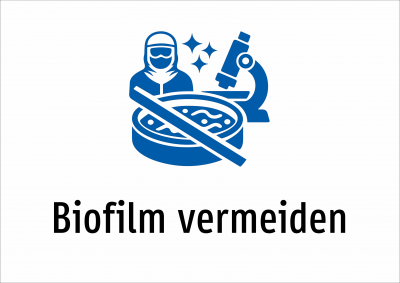 Biofilm vermeiden