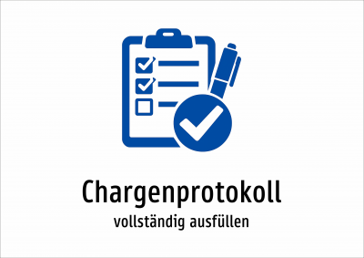 Chargenprotokoll - vollständig ausfüllen