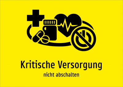 Kritische Versorgung - nicht abschalten