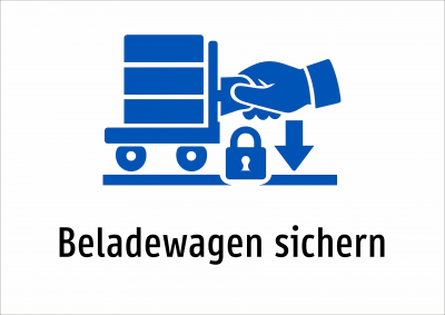 Beladewagen sichern