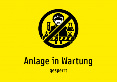 Anlage in Wartung - gesperrt