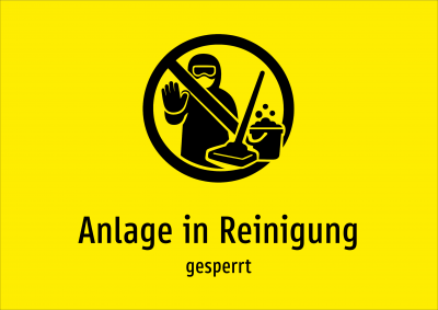 Anlage in Reinigung - gesperrt