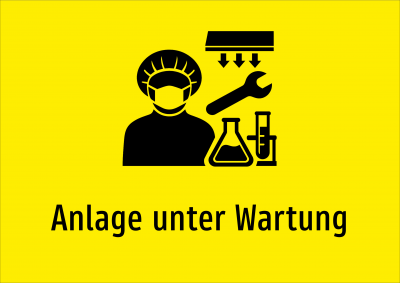 Anlage unter Wartung