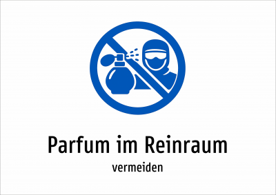 Parfum im Reinraum - vermeiden