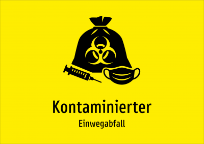 Kontaminierter - Einwegabfall