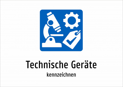 Technische Geräte - kennzeichnen