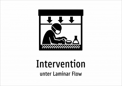 Intervention - unter Laminar Flow