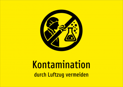 Kontamination - durch Luftzug vermeiden