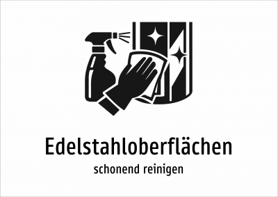 Edelstahloberflächen - schonend reinigen